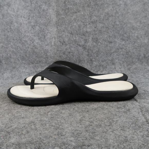 Grendene Shoes Womens 39 Sandals Casual Flip Flop Slip On Thong Black Flats - Picture 3 of 10